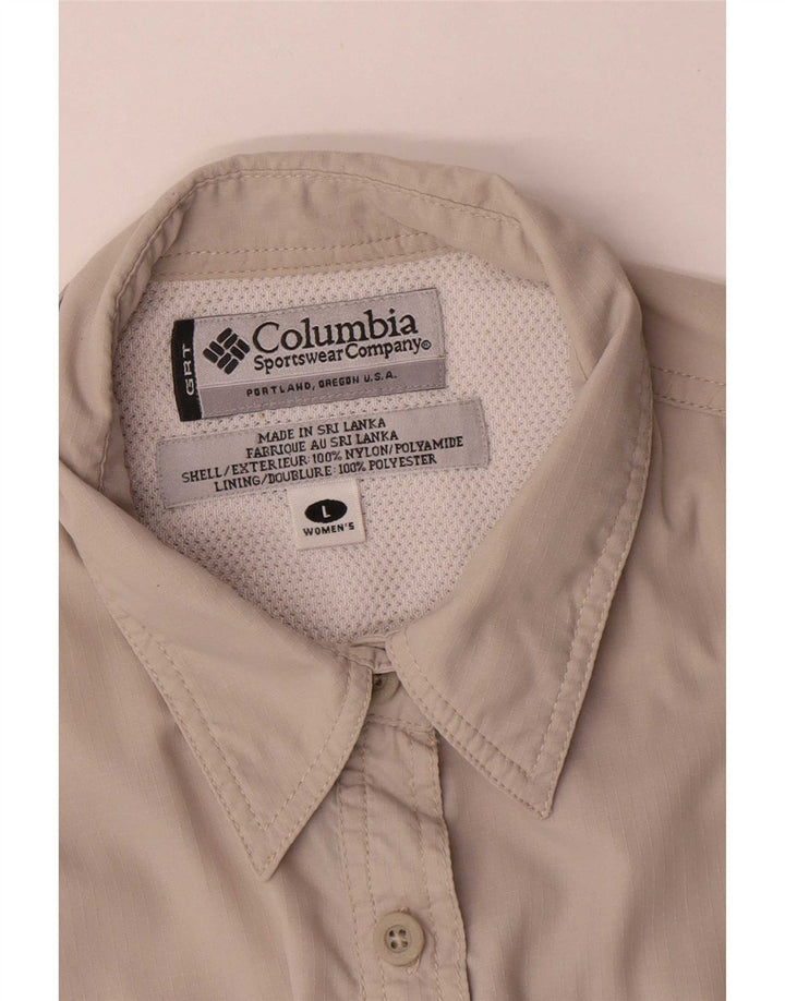 Columbia Damen ärmelloses Hemd UK 16 Large Beige