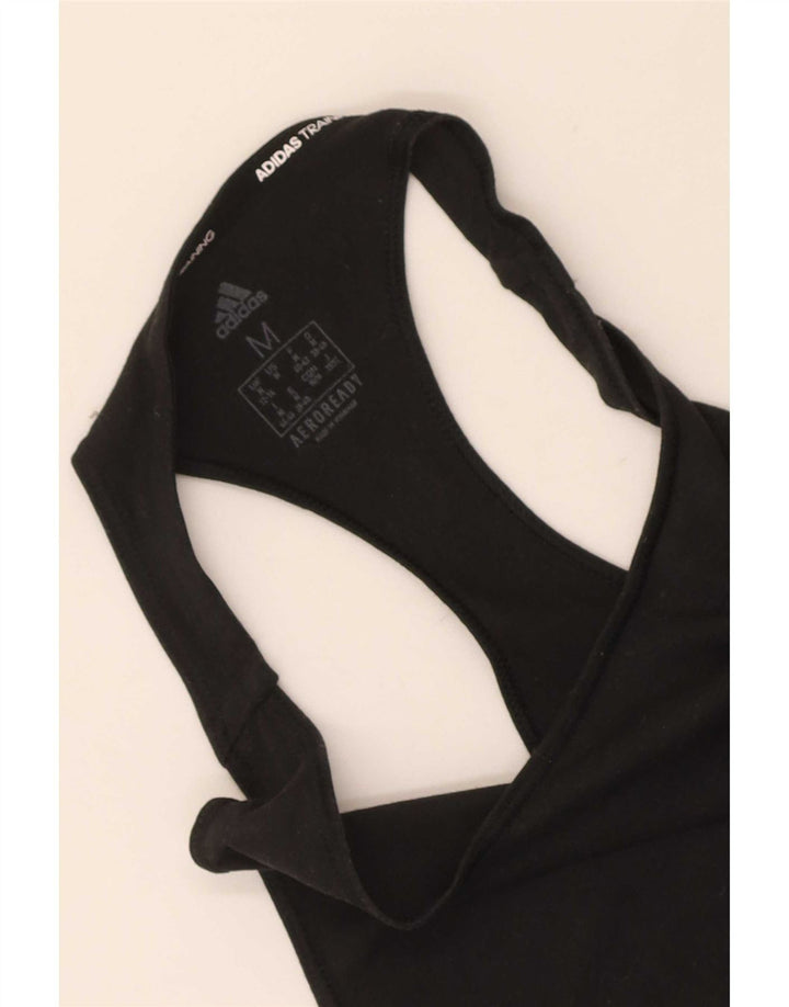 Adidas Damen Aeroready Vest Top UK 12/14 Medium Schwarz