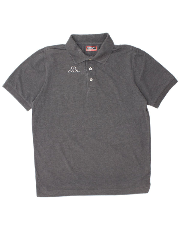 KAPPA Mens Polo Shirt Large Grey Cotton