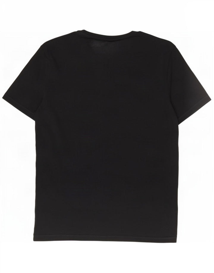 Cos Herren-T-Shirt, normal, groß, aus schwarzer Baumwolle