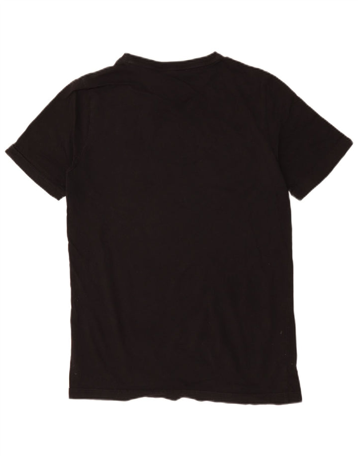 Puma Herren Grafik T-Shirt Top Small Schwarz Baumwolle