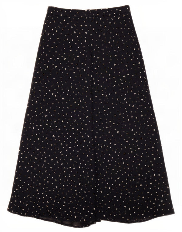 Marks & Spencer Damen St. Michael ausgestellter Rock UK 10 Small W26 Marineblau