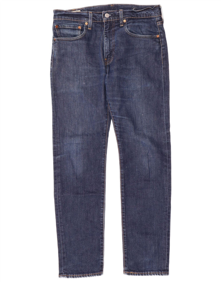 LEVI'S Herren 502 Tapered Jeans W32 L30 Blaue Baumwolle