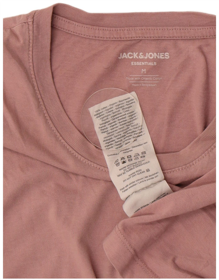 Jack & Jones Herren T-Shirt-Oberteil aus mittelrosa Baumwolle