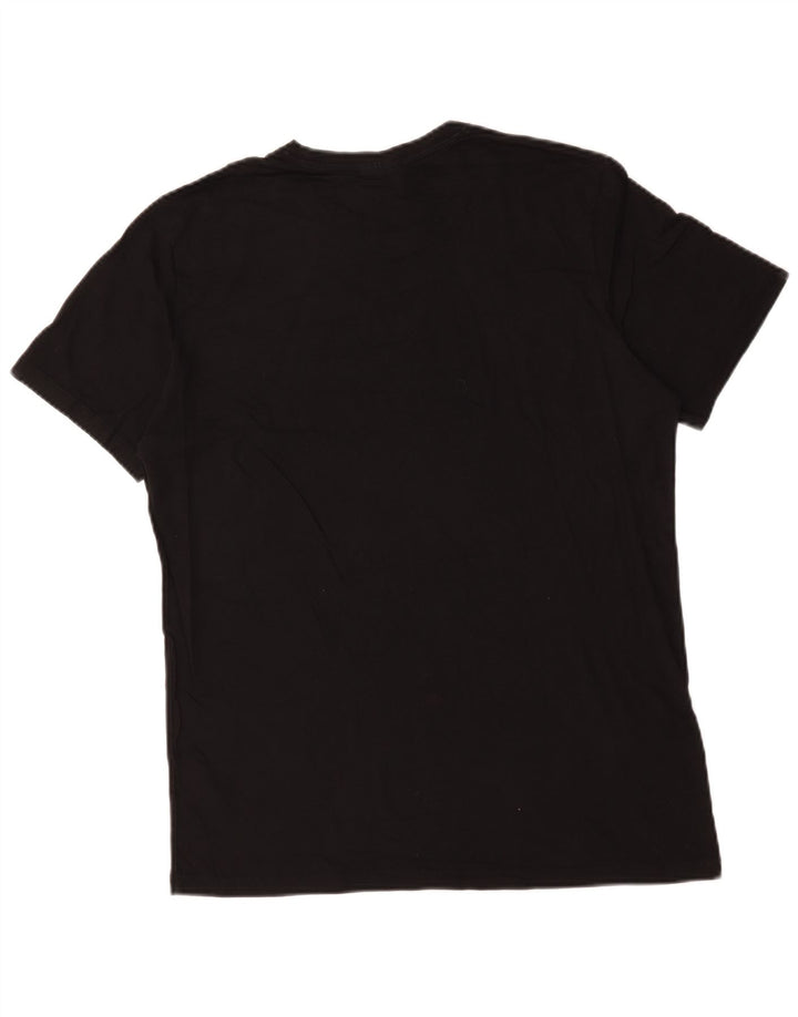 Hugo Boss Herren T-Shirt Top Large Schwarz Baumwolle