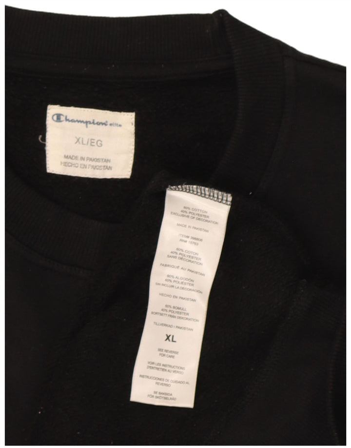 Champion Herren Sweatshirt Pullover XL Schwarz Baumwolle