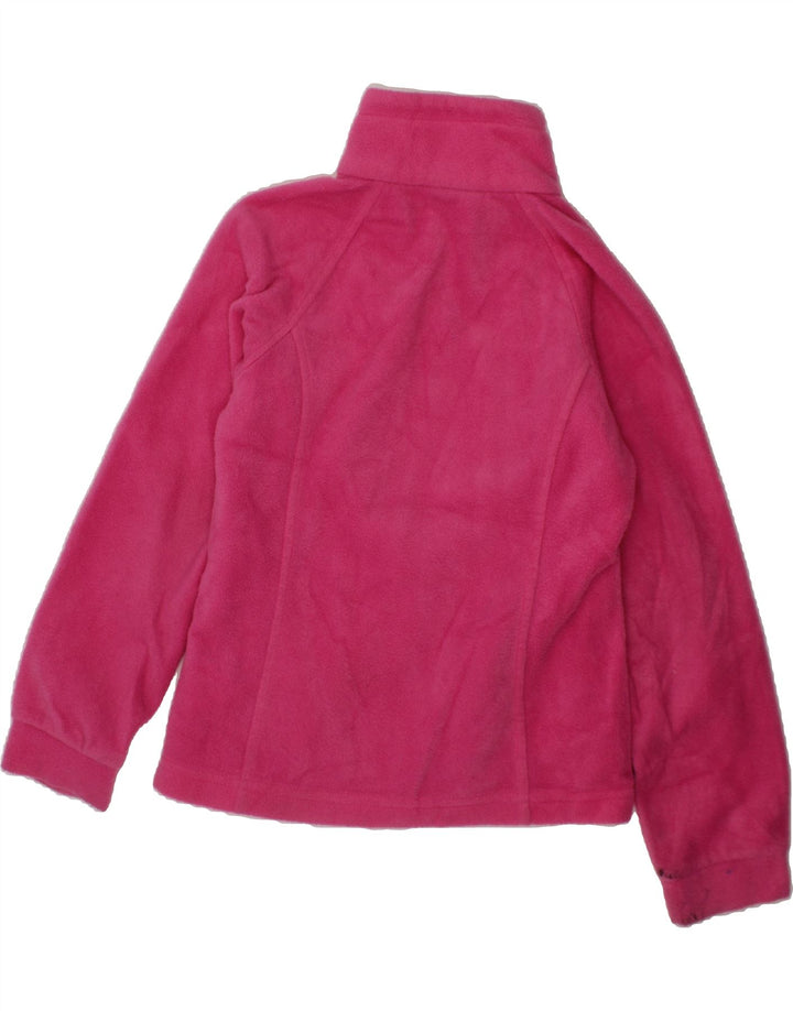 COLUMBIA Girls Fleece Jacket 7-8 Years Small  Pink Polyester Vintage Columbia and Second-Hand Columbia from Messina Hembry 