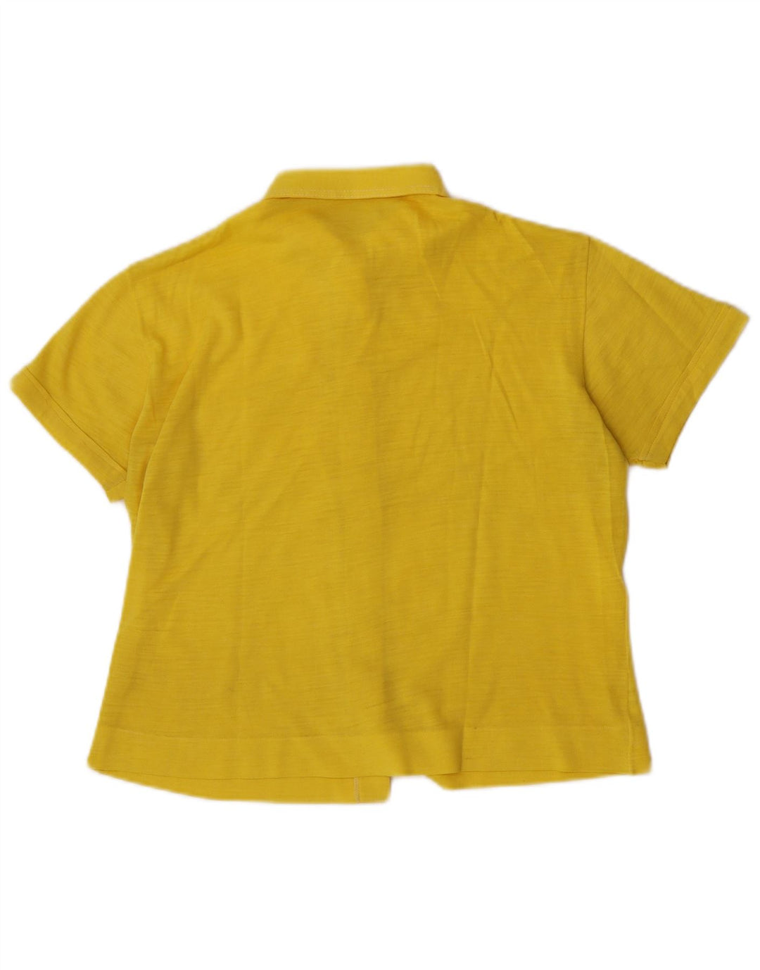 Vintage Damen Kurzarmshirt UK 14 Mittelgelb