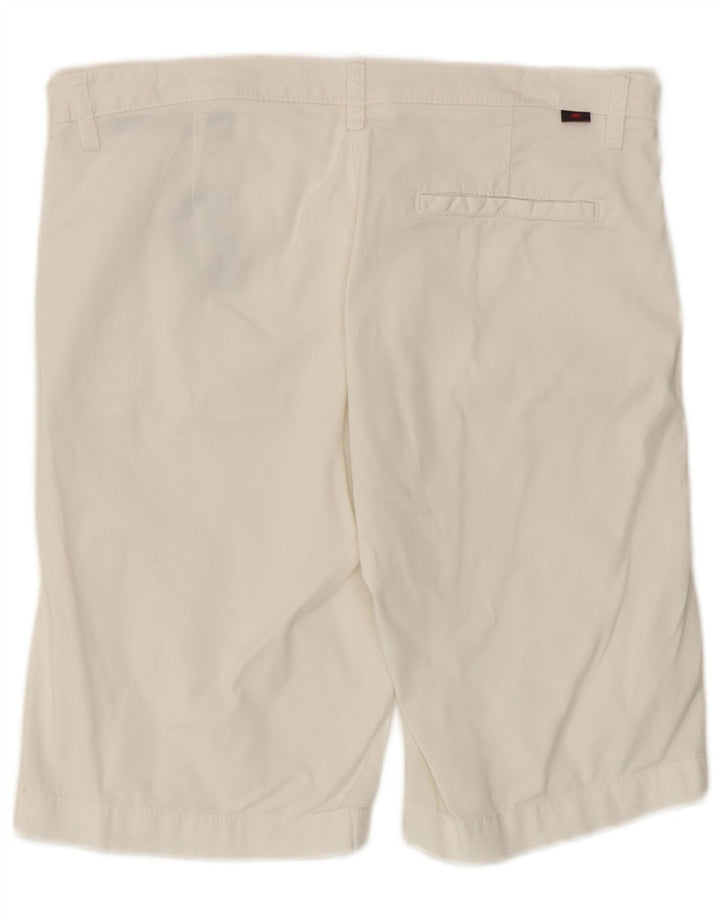 Kappa Damen Chinoshorts EU 40 Medium W32 Weiße Baumwolle