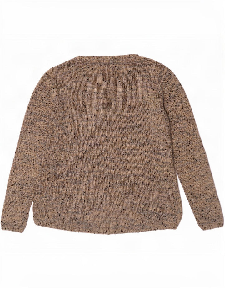 White Stuff Damen-Pullover mit U-Boot-Ausschnitt, UK 16, Größe L, Beige meliert