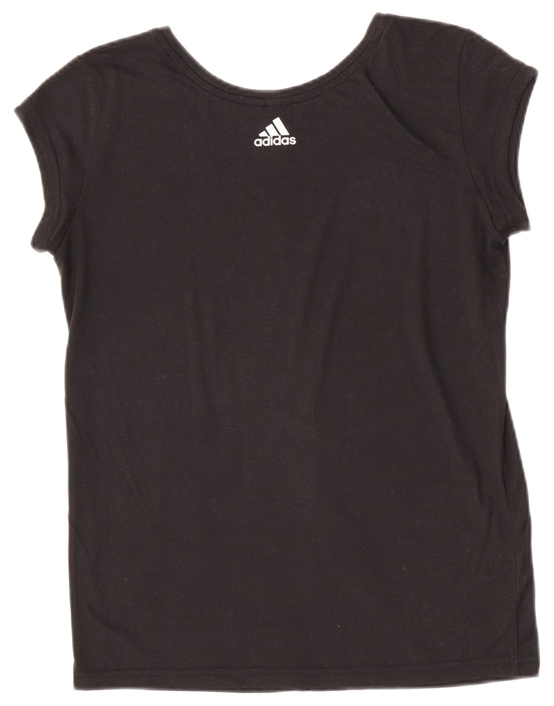 Adidas Damen Graphic T-Shirt Top UK 12 Medium Schwarz