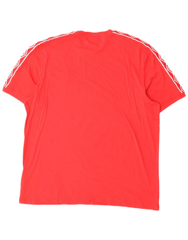 Umbro Herren Grafik T-Shirt Top 3XL Rot Baumwolle