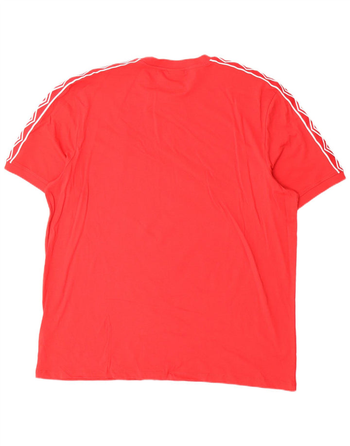 Umbro Herren Grafik T-Shirt Top 3XL Rot Baumwolle