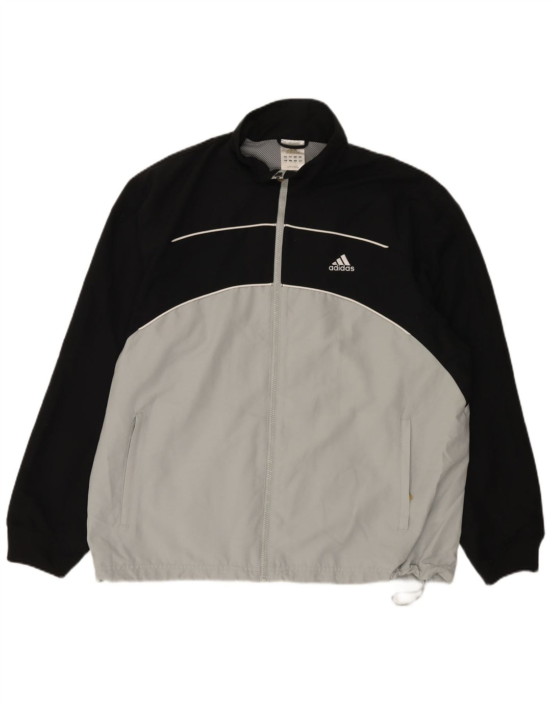 Adidas Herren Regenjacke UK 44/46 Large Weiß Colourblock Polyester