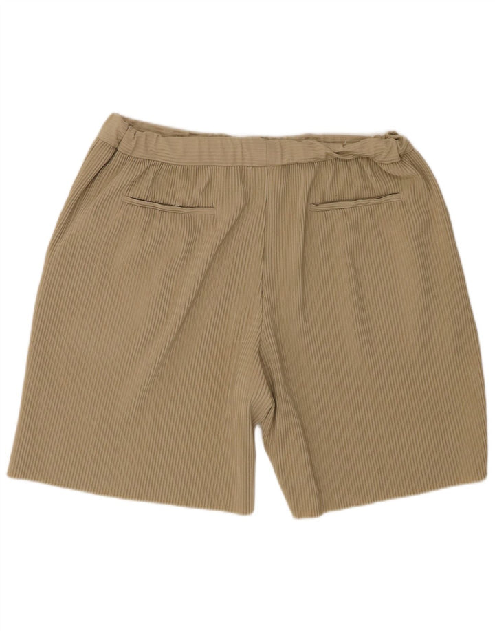 Zara Damen Cord-Shorts, Größe L, W32, Beige