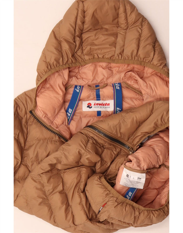 INVICTA Wattierte Damenjacke mit Kapuze UK 16 Large Beige Polyamid