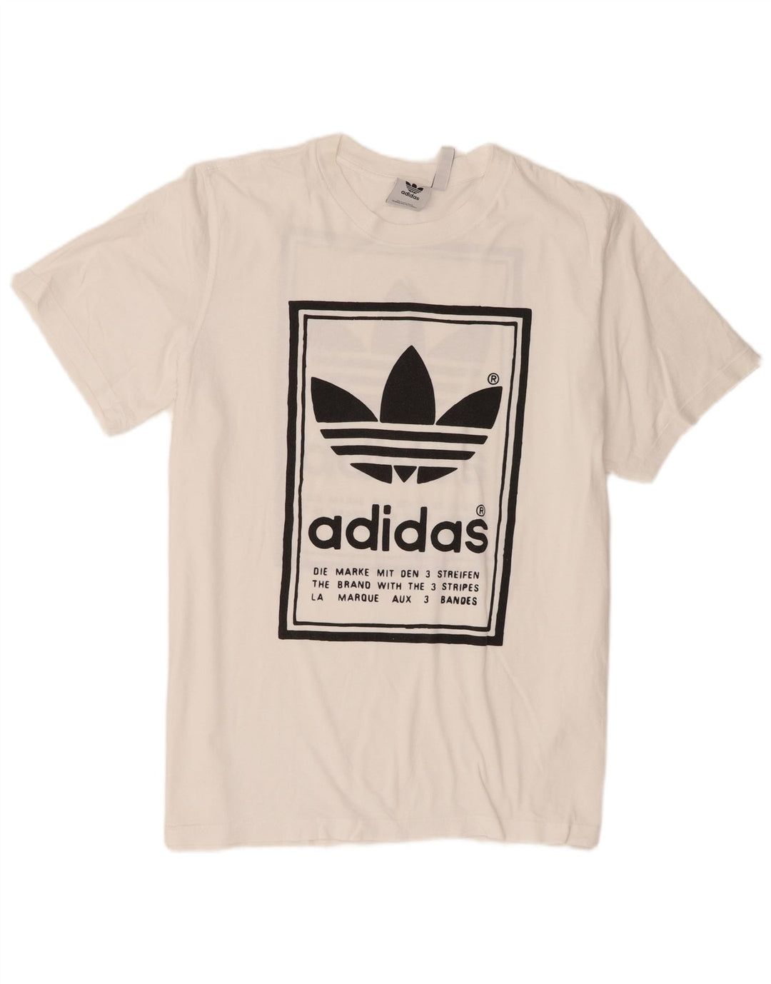 Adidas Herren Grafik T-Shirt Top XL Weiß