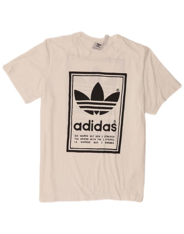Adidas Herren Grafik T-Shirt Top XL Weiß
