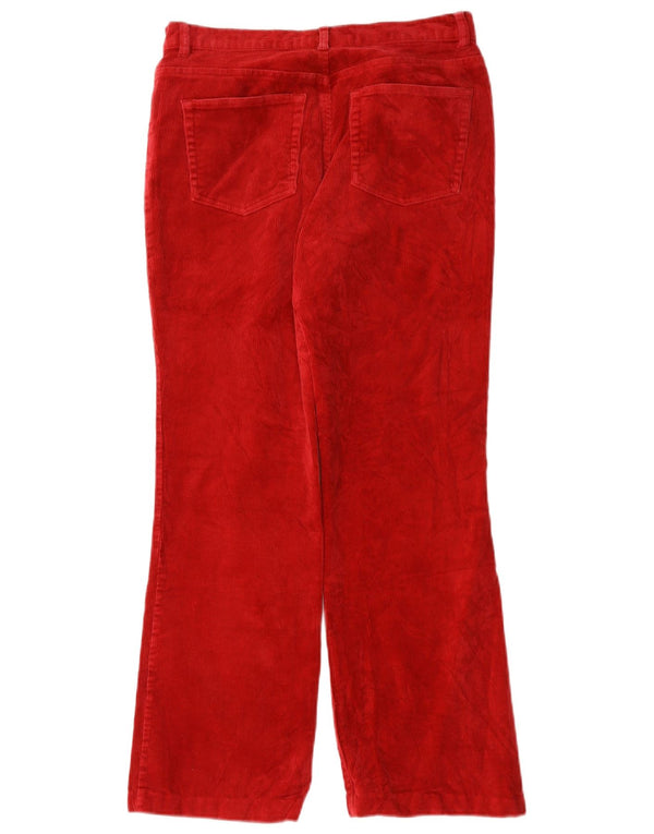 Chaps gerade Cordhose für Damen, US 4, Größe S, W30, L28, rote Baumwolle