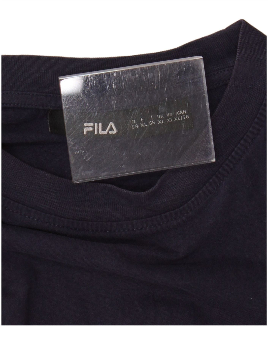 FILA Herren Grafik T-Shirt Top XL Marineblau