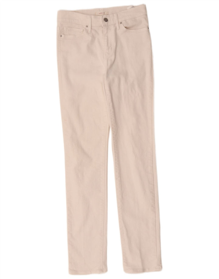 Levi's Damen Slim Slim Jeans W28 L31 Weiße Baumwolle