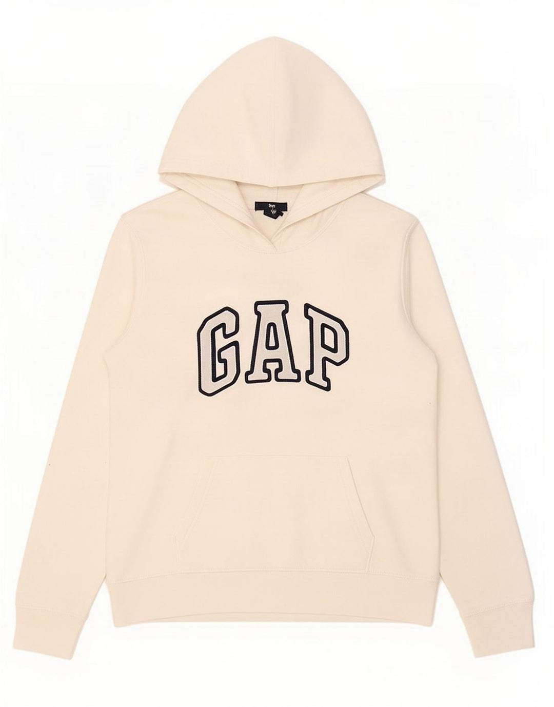 Gap Damen-Pullover mit grafischem Kapuzenpullover, Gr. 14, Mittelweiß