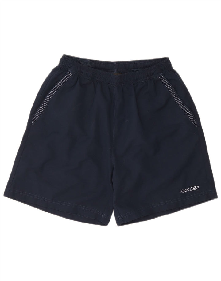 Reebok Herren-Badeshorts, Größe S, Marineblau, Polyester