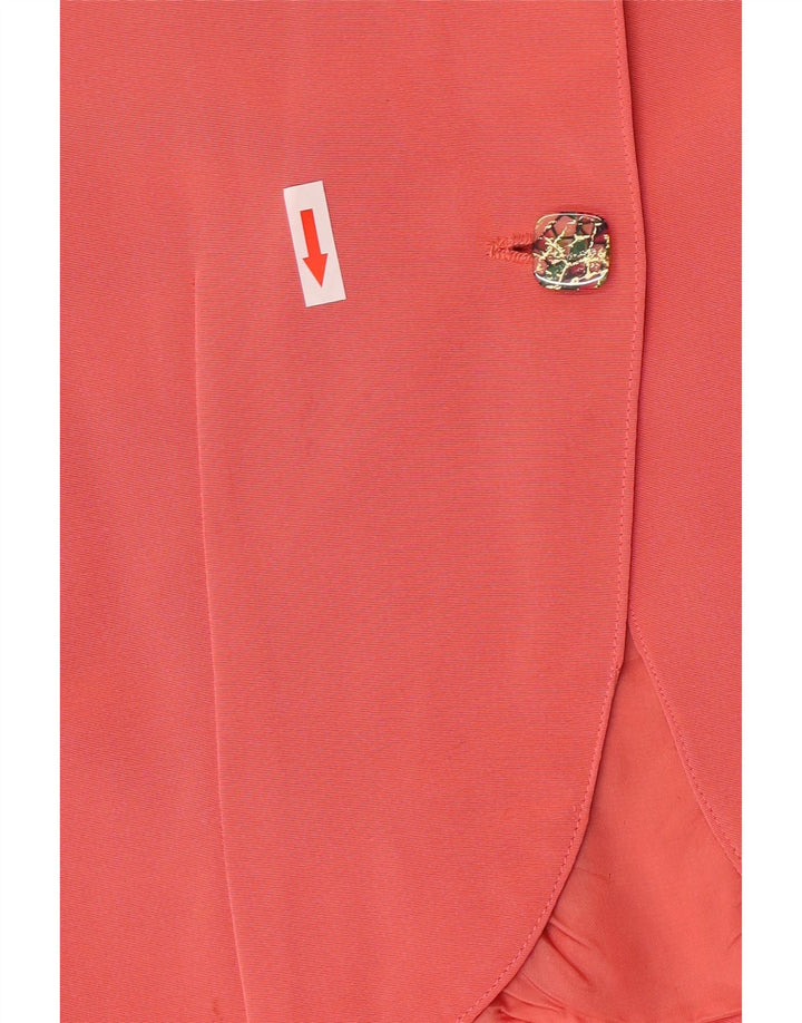 Vintage Damen Crop Bolero Jacke UK 8 Small Pink
