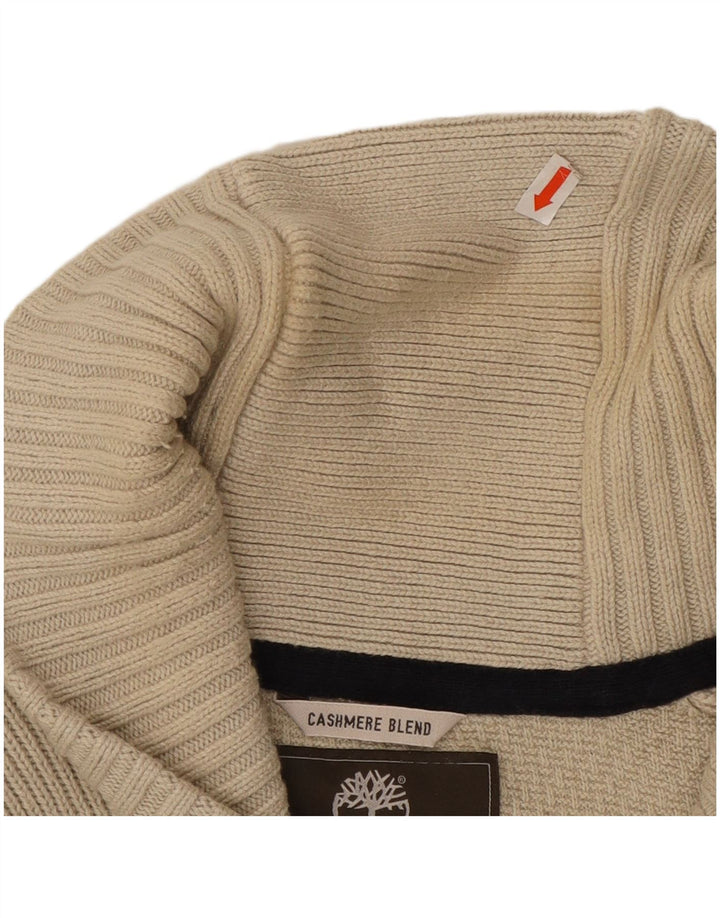 TIMBERLAND Herren Earthkeepers Regular Fit Cardigan Pullover Large Beige