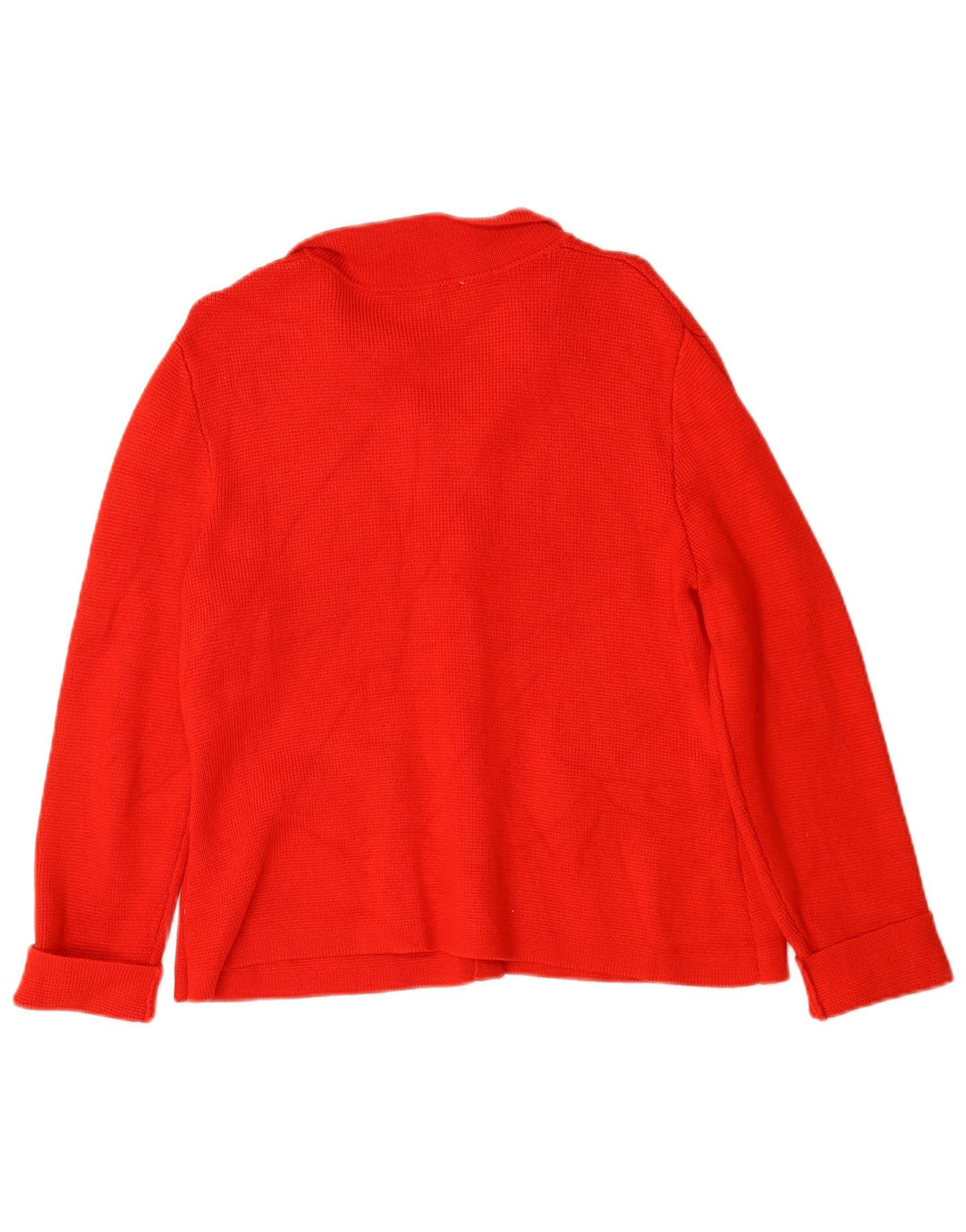Zara Damen-Cardigan-Pullover UK 16 Große rote Viskose