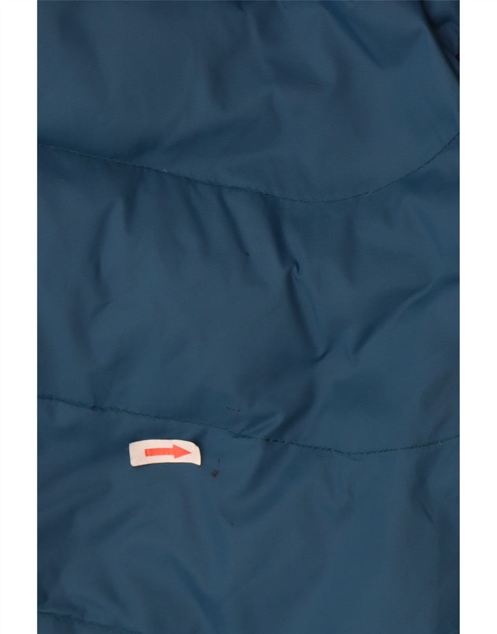 Mountain Warehouse Wattierte Herrenjacke mit Kapuze, UK 36, Klein, Blau, Farbblock
