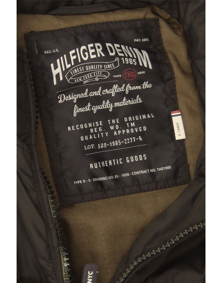 Tommy Hilfiger Herren Utility Jacke UK 42 XL Schwarz Nylon