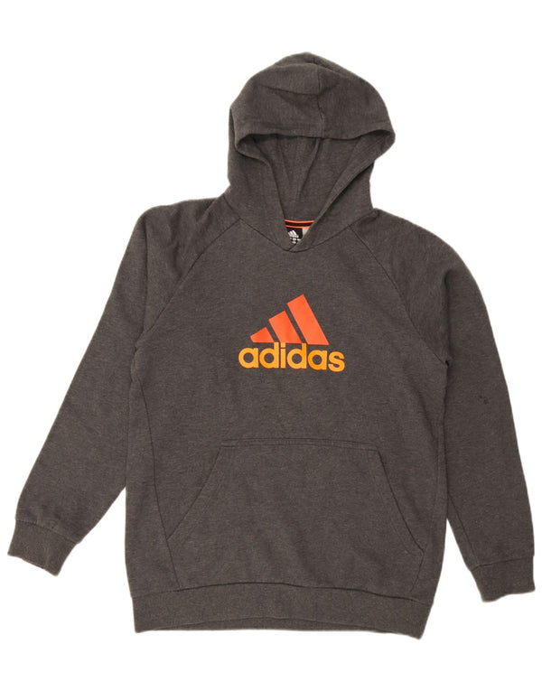 Adidas Jungen Graphic Hoodie Pullover 15–16 Jahre grau gefleckte Baumwolle