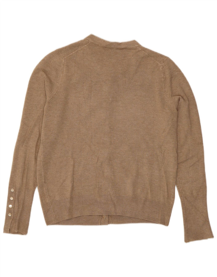 Zara Damen-Cardigan-Pullover UK 10 Small Beige