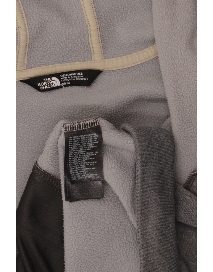 The North Face Herren-Kapuzenpullover mit Reißverschluss, mittelgraues Polyester