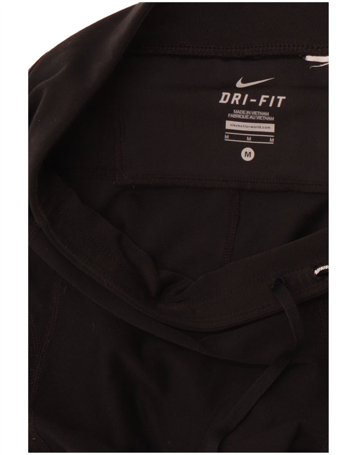 NIKE Damen Dri Fit Leggings UK 12 Medium Schwarz