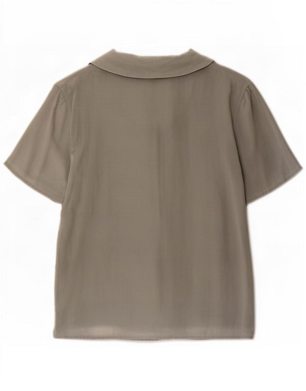 Andrea Mare Damen Poloshirt IT 48 XL Graue Seide