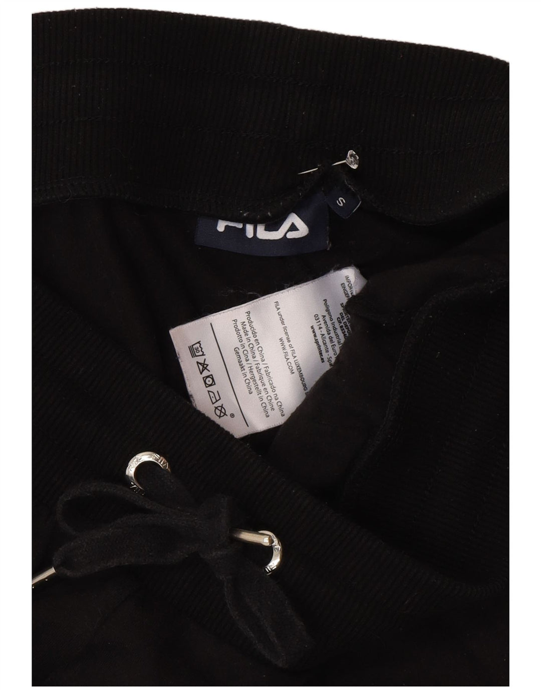 Fila Damen Grafik-Trainingshose, Jogginghose, Größe S, Schwarz, Polyester