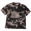 Reebok Herren T-Shirt mit abstraktem Muster, groß, aus schwarzer Baumwolle