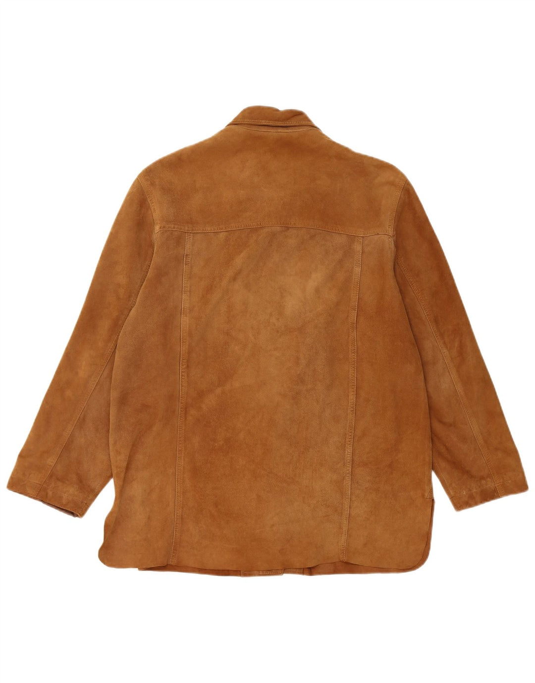Vintage Damen Wildlederjacke IT 42 Mittelbraunes Leder