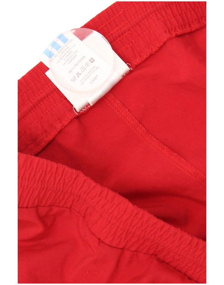 Adidas Herren-Trainingshose, Jogginghose, groß, rot, Polyester