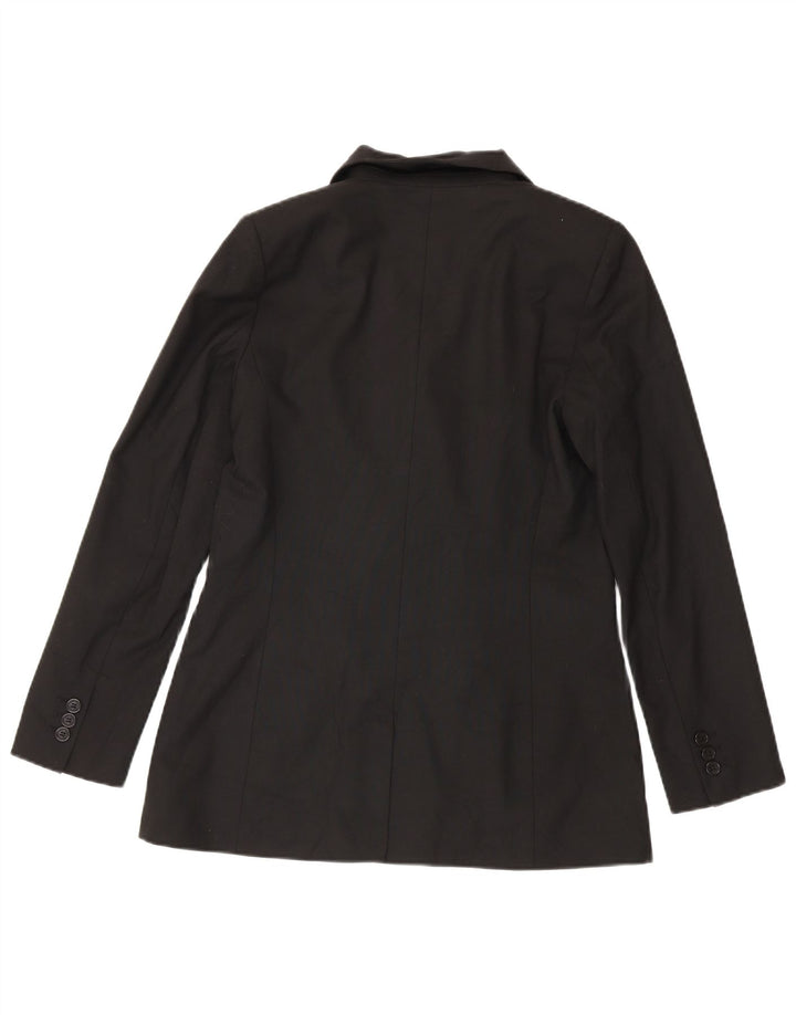 Naf Damen Zweireiher-Blazerjacke EU 38 Mittelschwarz