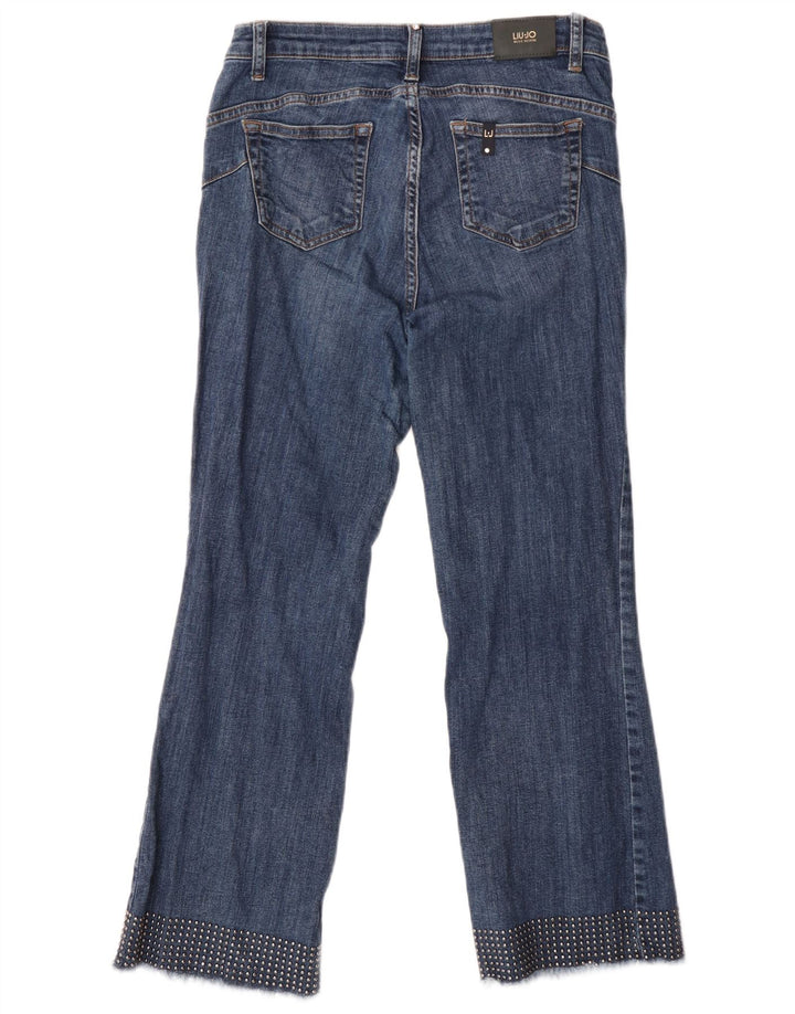 Liu Jo Damen Bootcut-Jeans W30 L27 Blau