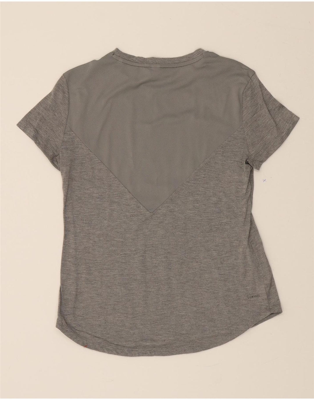 ADIDAS Womens Climalite T-Shirt Top UK 12/14 Medium Grey Polyester Vintage Adidas and Second-Hand Adidas from Messina Hembry 