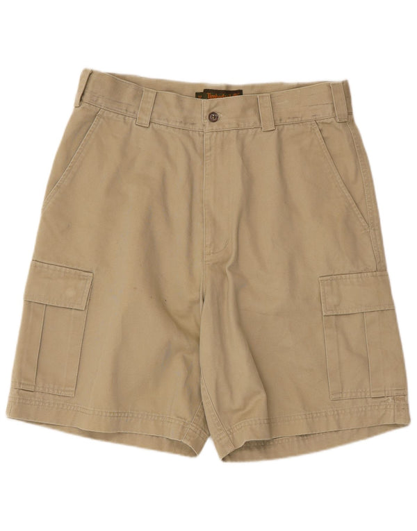 Timberland Damen Cargoshorts W34 Large Beige Baumwolle