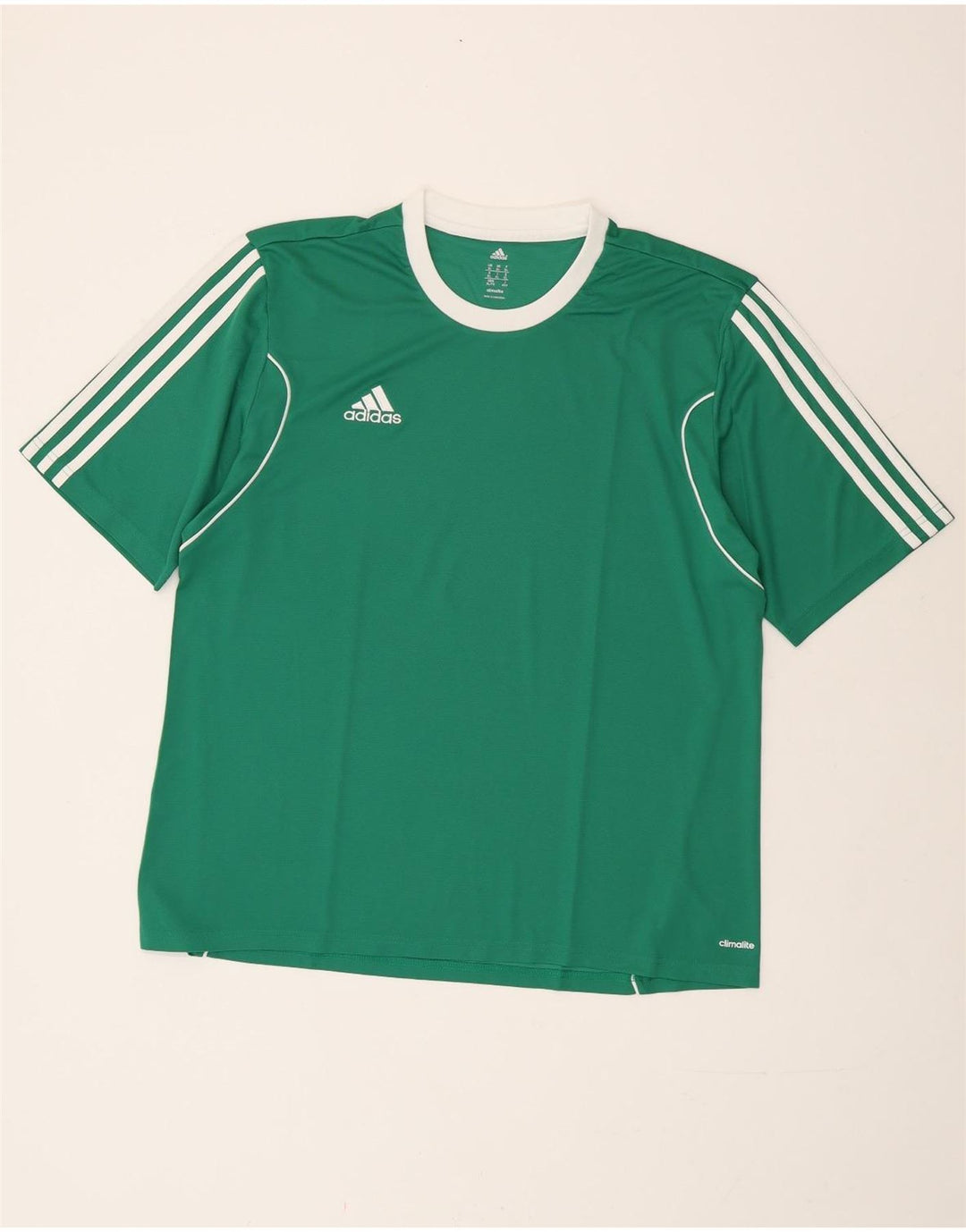 Adidas Herren Climalite T-Shirt Top XL Grün Polyester