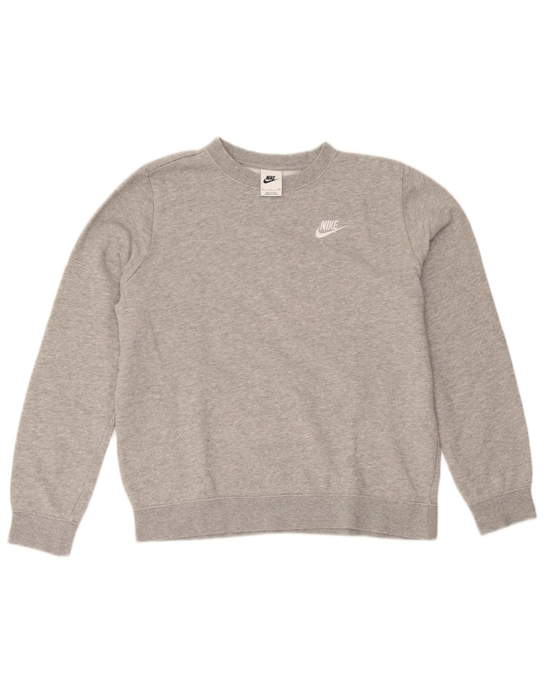 Nike Herren Sweatshirt Pullover Small Grau Baumwolle