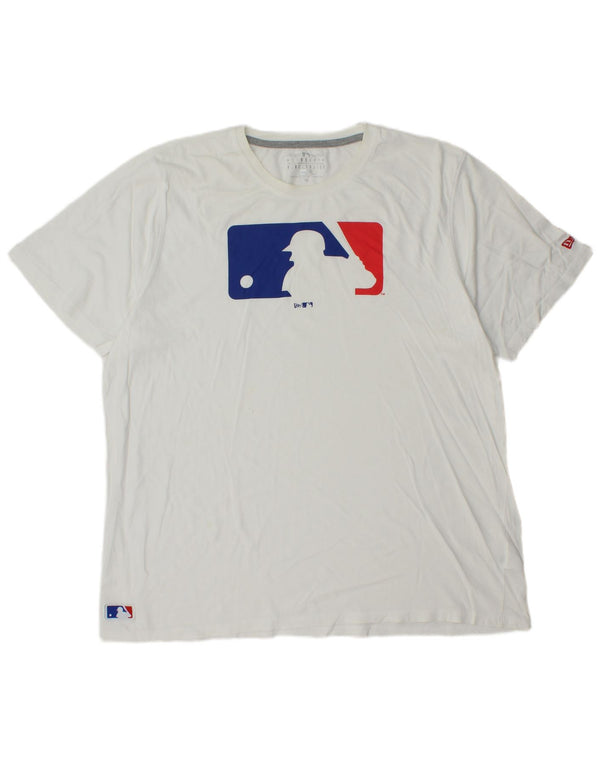 Original Merchandise Herren New Era Grafik-T-Shirt Top 3XL Weiße Baumwolle