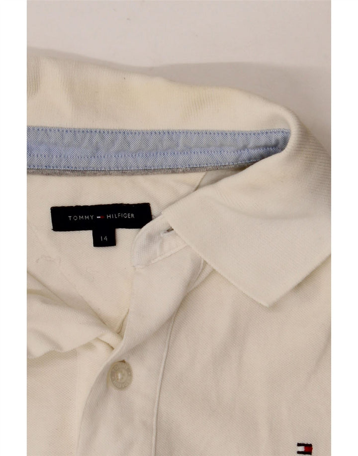 TOMMY HILFIGER Jungen Poloshirt 13-14 Jahre Weiß