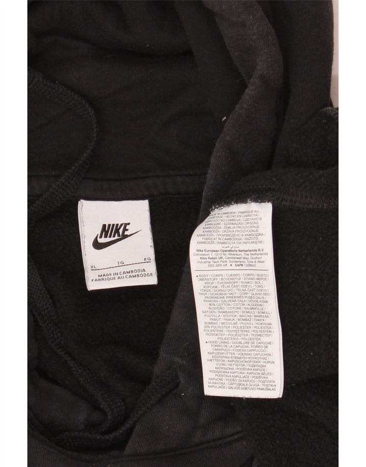 Nike Herren Kapuzenpullover XL, schwarze Baumwolle